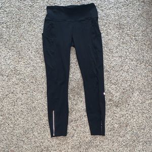 Lululemon Black Fast Free 28” Leggings w/Pockets